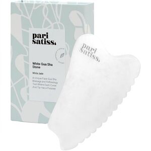 Pari Satiss White Jade Hand Carved Gua Sha Facial Tool